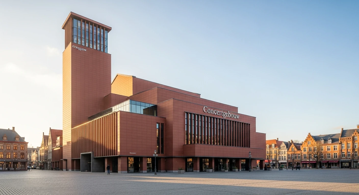 The Concertgebouw Brugge on 't Zand square