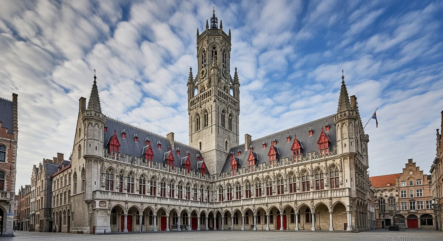 The rebuilt Cloth Hall in Ypres